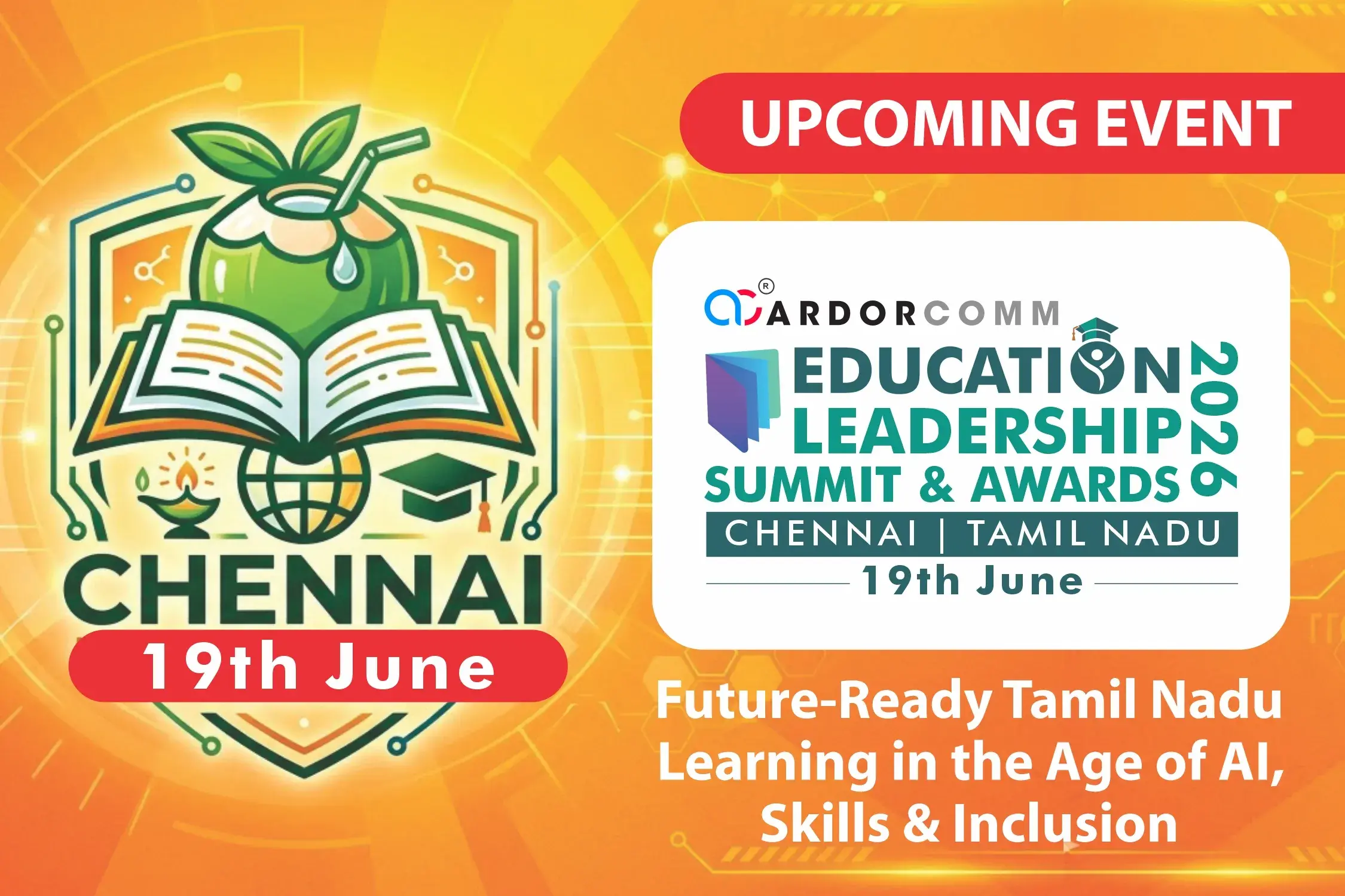 ArdorComm – Education Leadership Summit & Awards 2026, to be held in Chennai, Tamil Nadu on 19th June 2026